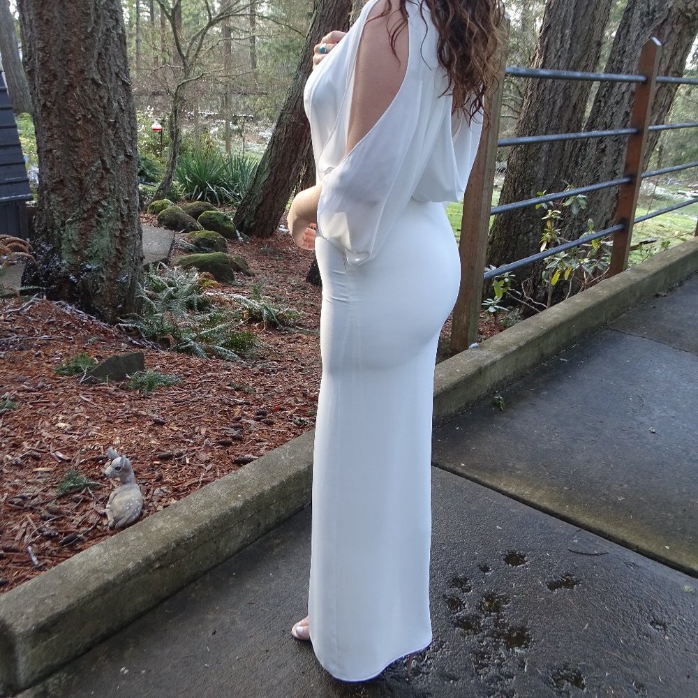 Halston Heritage White Long Dress / Wedding Dress - Picture 14 of 16